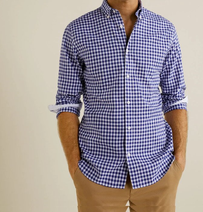 Košile slim fit s kostkou vichy #63